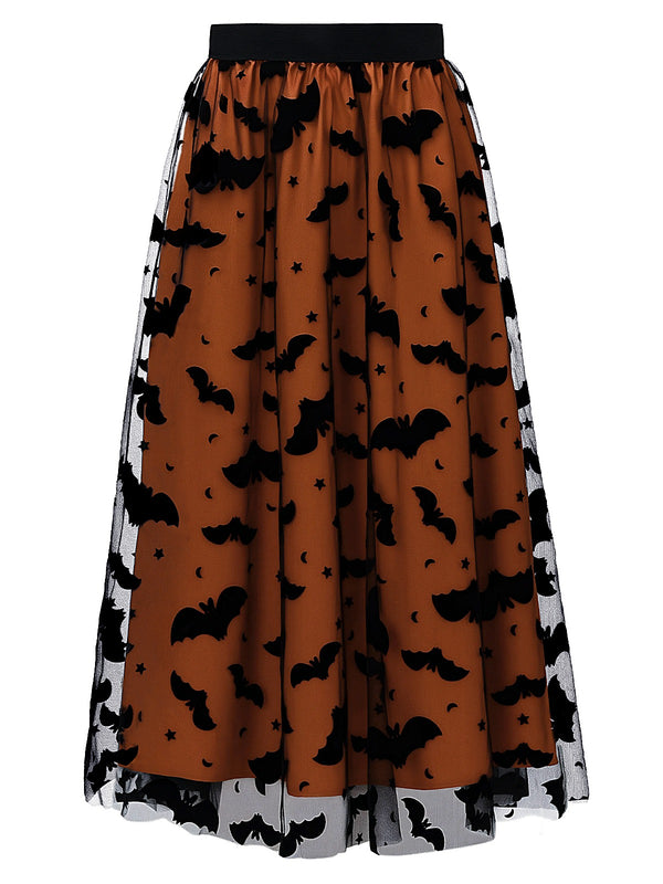 Halloween Women's Witchy Tulle Tutu Skirt - Discount Halloween City