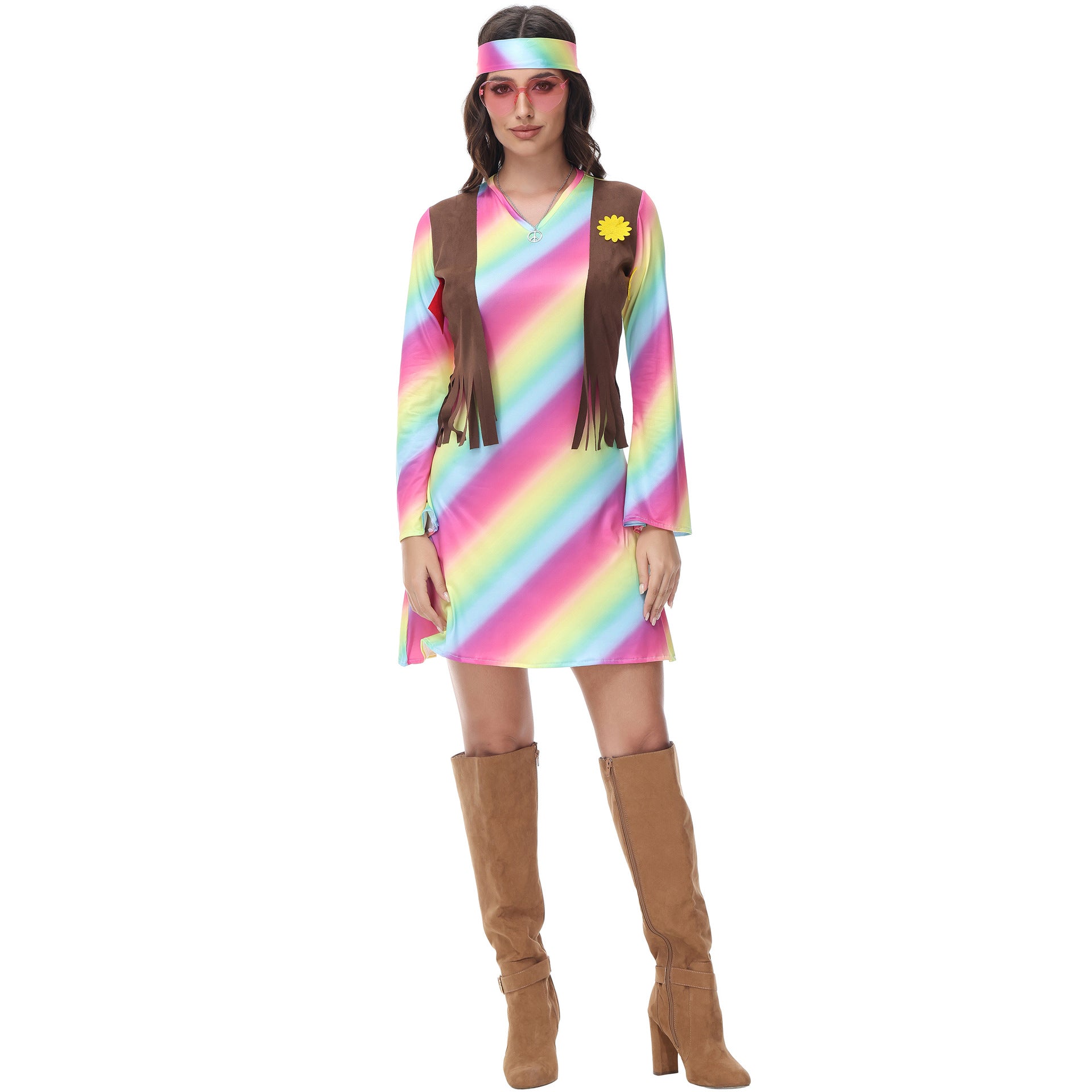 Music Festival Party Retro Disco Halloween Costume - Costumes