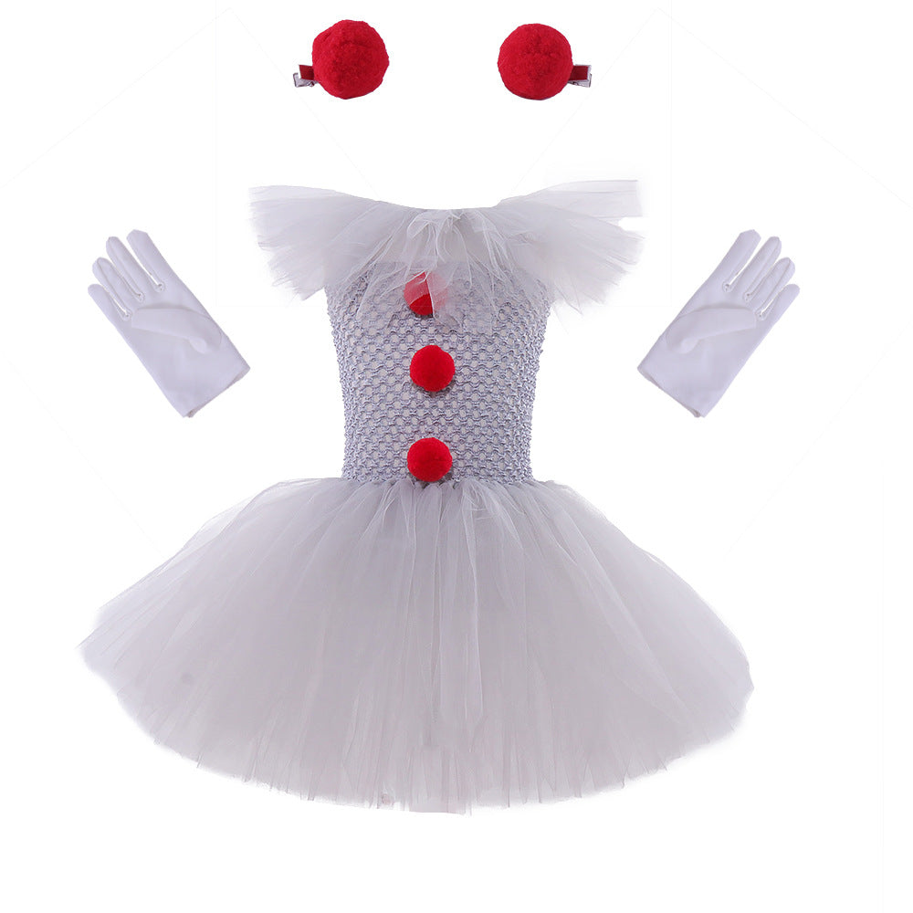 Mesh Princess Dress Set Kids's Halloween Costume - Discount Halloween City