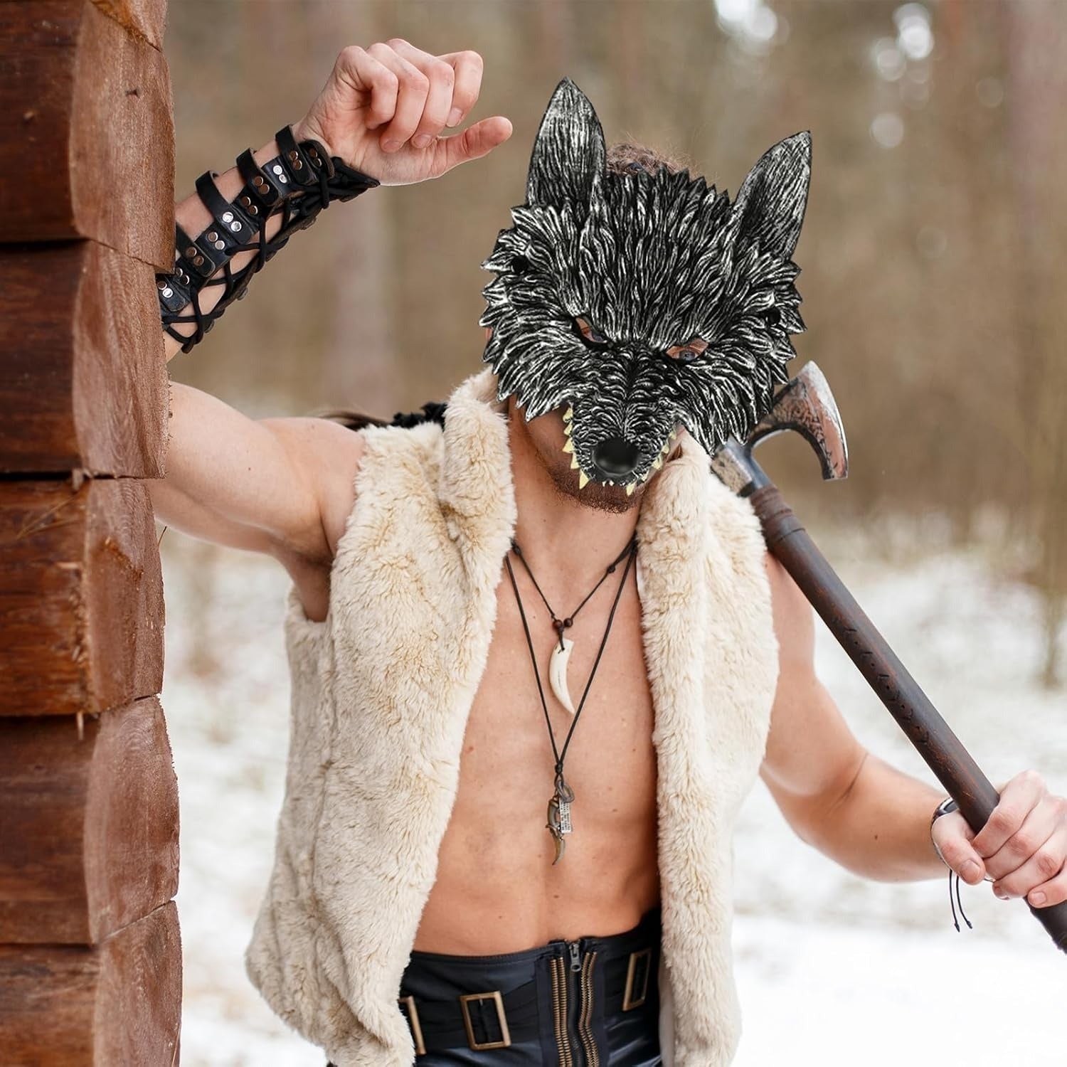 Werewolf Mask - Photo Booth Prop - alternate view 4