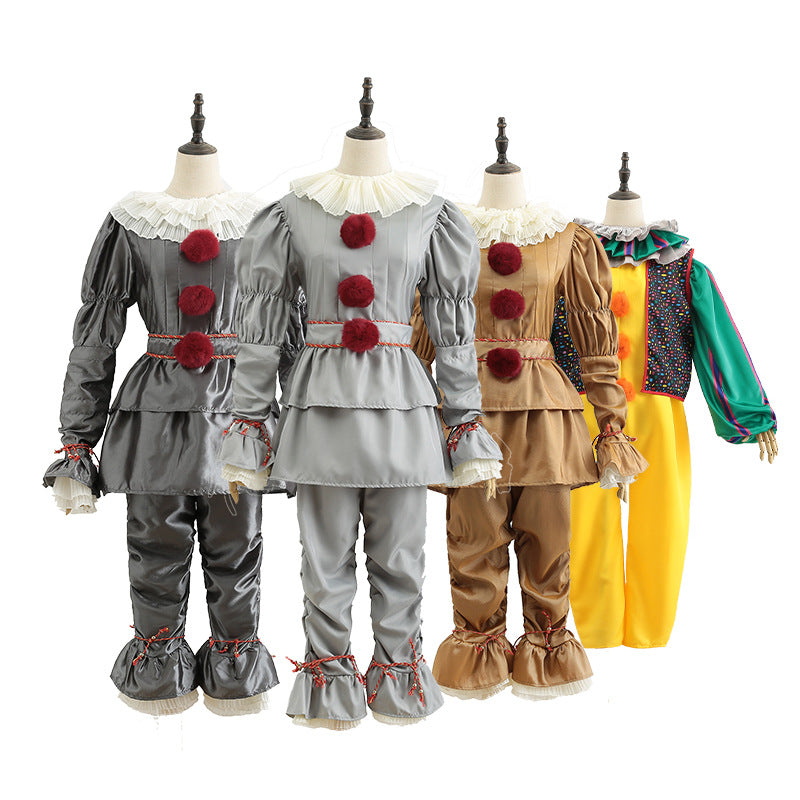 Clown Return Ghost Cos Red-Haired Sewer Clown Cosplay Halloween Costume - Discount Halloween City