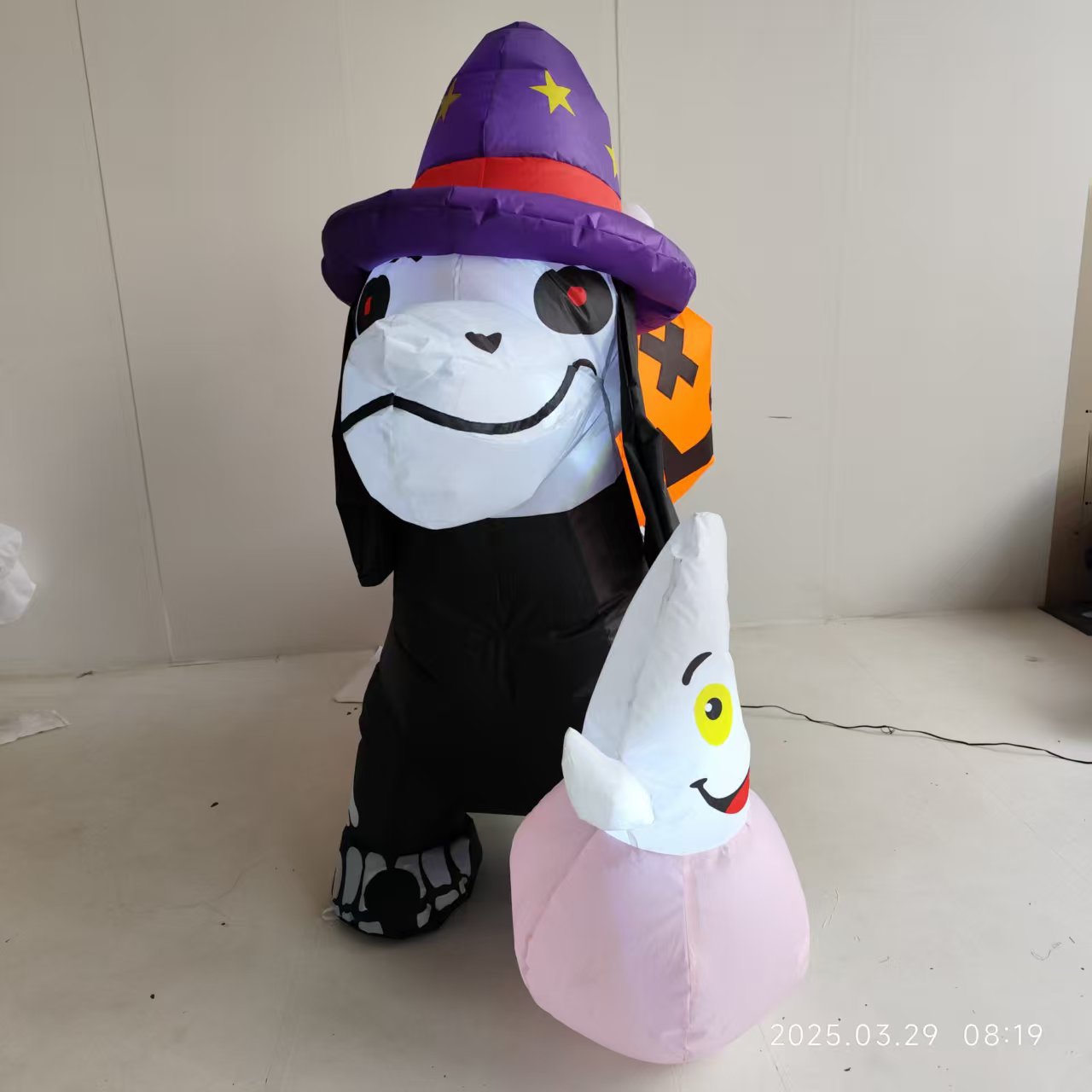 Skull Dog Inflatable Model Halloween Pumpkin Ghost - Discount Halloween City