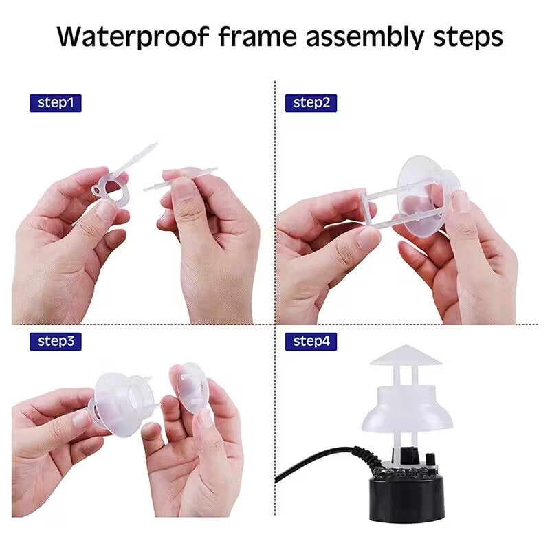 2 LED Ultrasonic Mist Maker - 300ml-h Fogger with Plug - alternate view 4