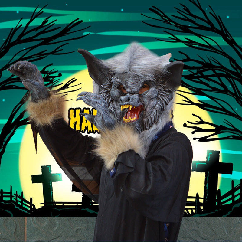 A Wolf Mask on a Halloween Stage - Discount Halloween City