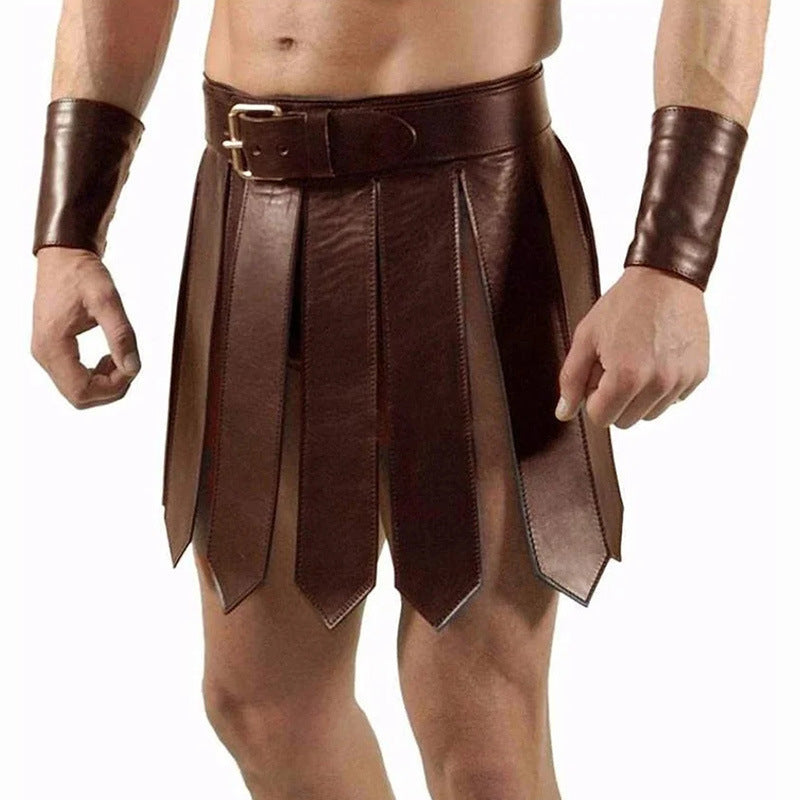 Halloween Men's Medieval Roman Skirt Samurai Costume - Discount Halloween City