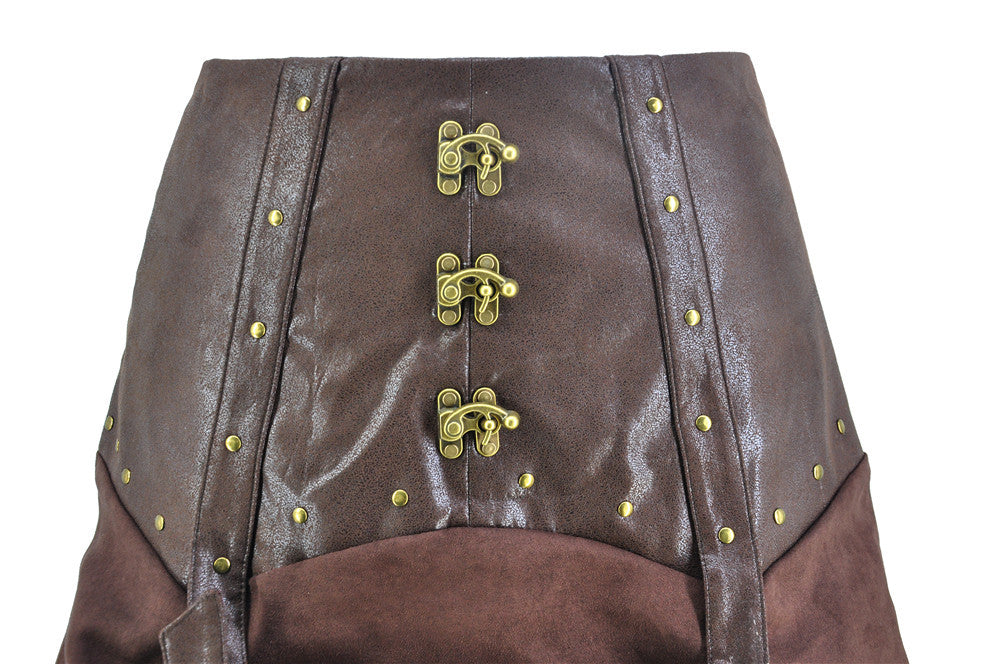 Halloween Stage Costume Steampunk Irregular Skirt Two-piece - Discount Halloween City
