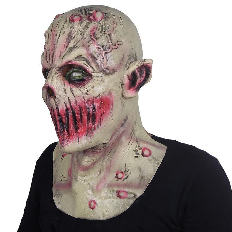 Halloween Deadly Silence Vampire Scary Zombie Latex Mask - Discount Halloween City