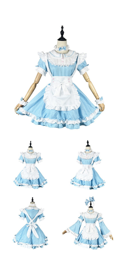 Halloween COS Plus Size Maid Costume Removable Sleeve | Plus Size Costumes | Indoor Decorations - Decorations