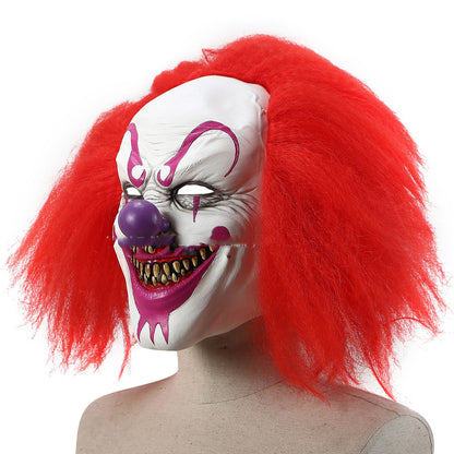 Horror Script Kill Halloween Clown Mask Headgear - Discount Halloween City