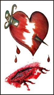 Halloween Wound Tattoo Sticker - Discount Halloween City