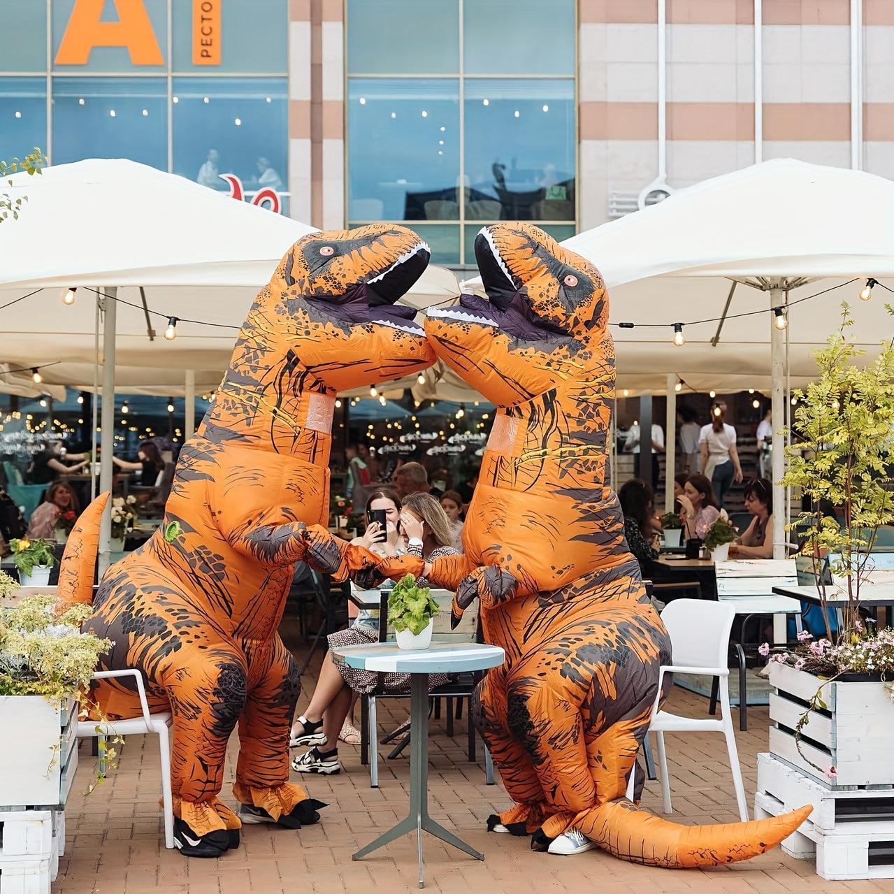 Adult T-Rex Inflatable Dinosaur Halloween Costume