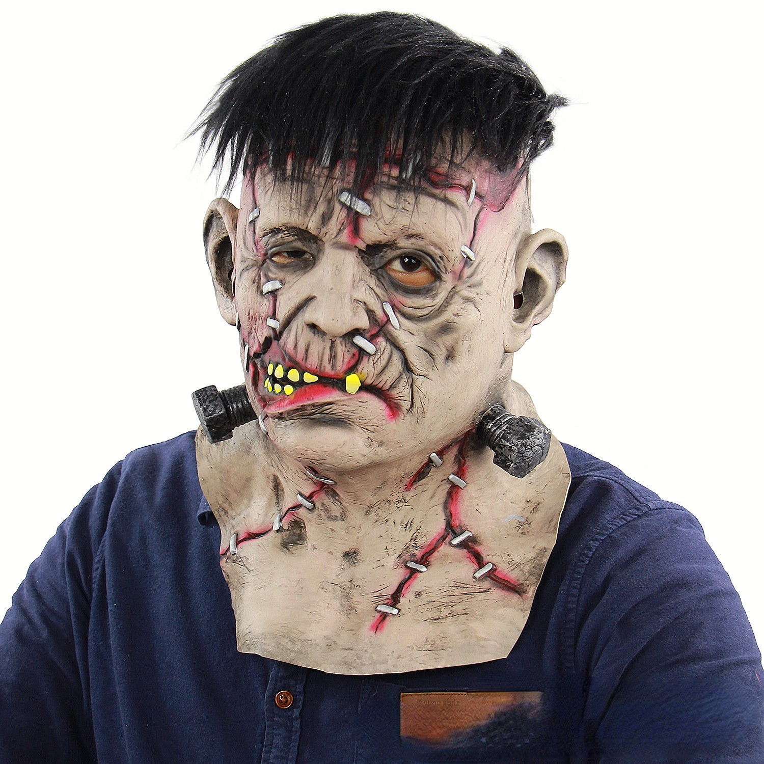 Latex Hair Halloween Costume Mask