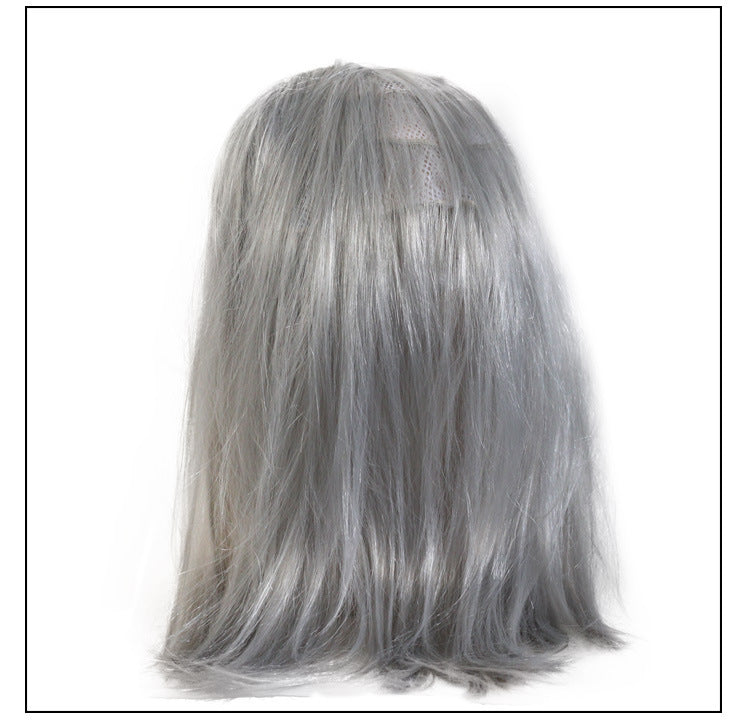 Latex Wig Mask Halloween Horror Headgear - Discount Halloween City