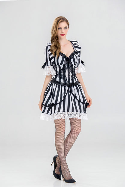Halloween Ghost Bride Black Dress Costume | Indoor Decorations | Costumes - Decorations