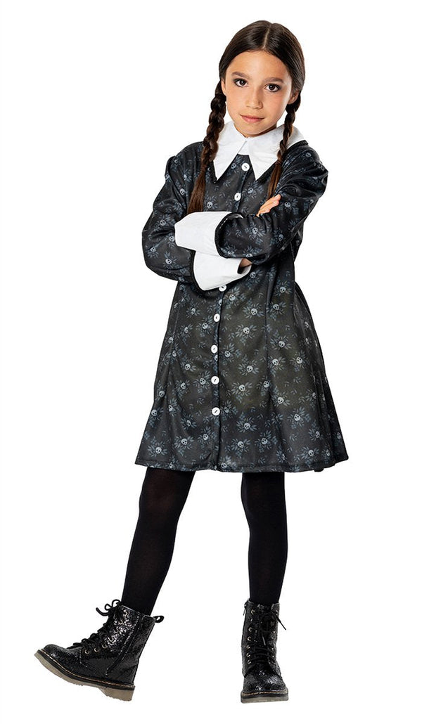 Wednesday Addams Kids' Black School Costume