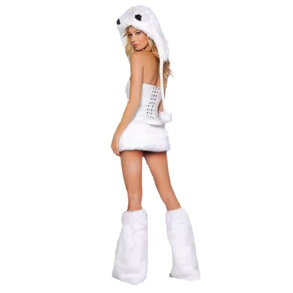 Lace One-piece Dress-up Character Animal Halloween Party - Discount Halloween City