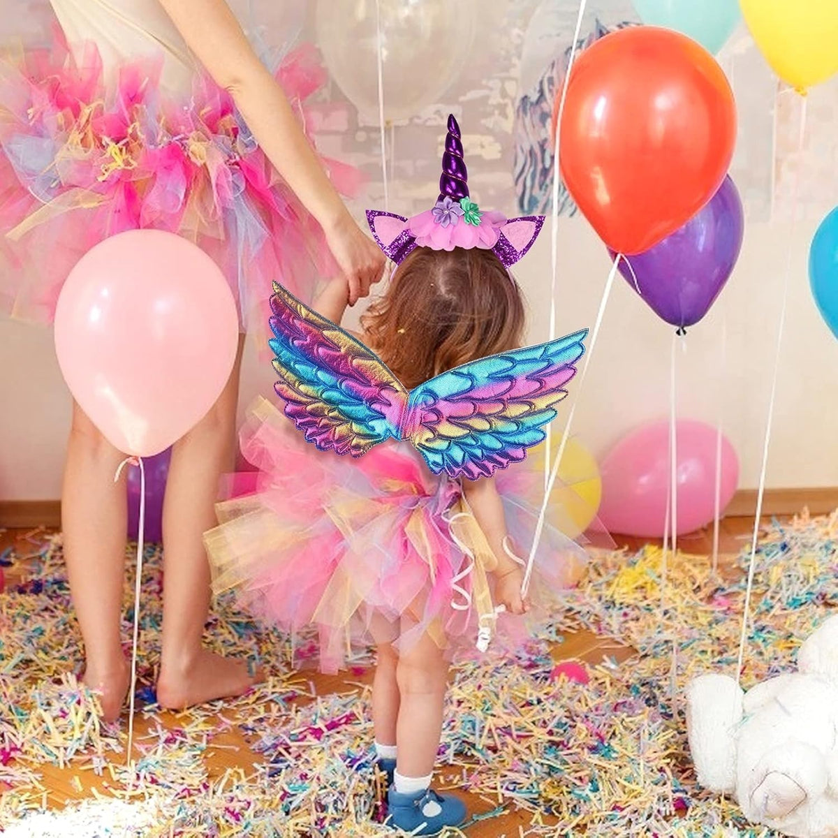 Kids' 3-Piece Unicorn Princess Costume with Wings & Tutu - product image 5