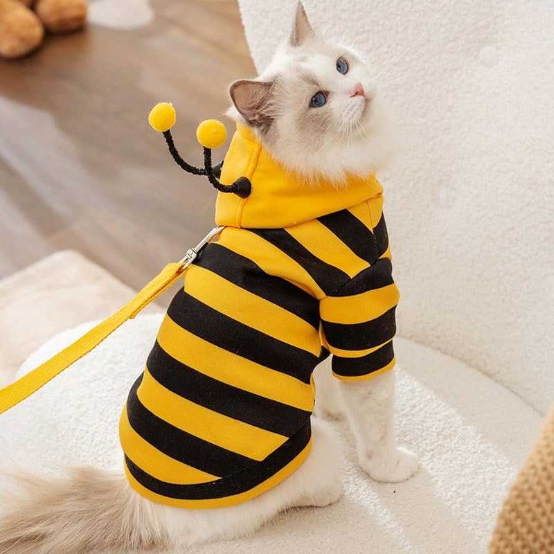 Cute Cat Bee Costume - Pet Halloween Apparel Bumble Bee - Discount Halloween City