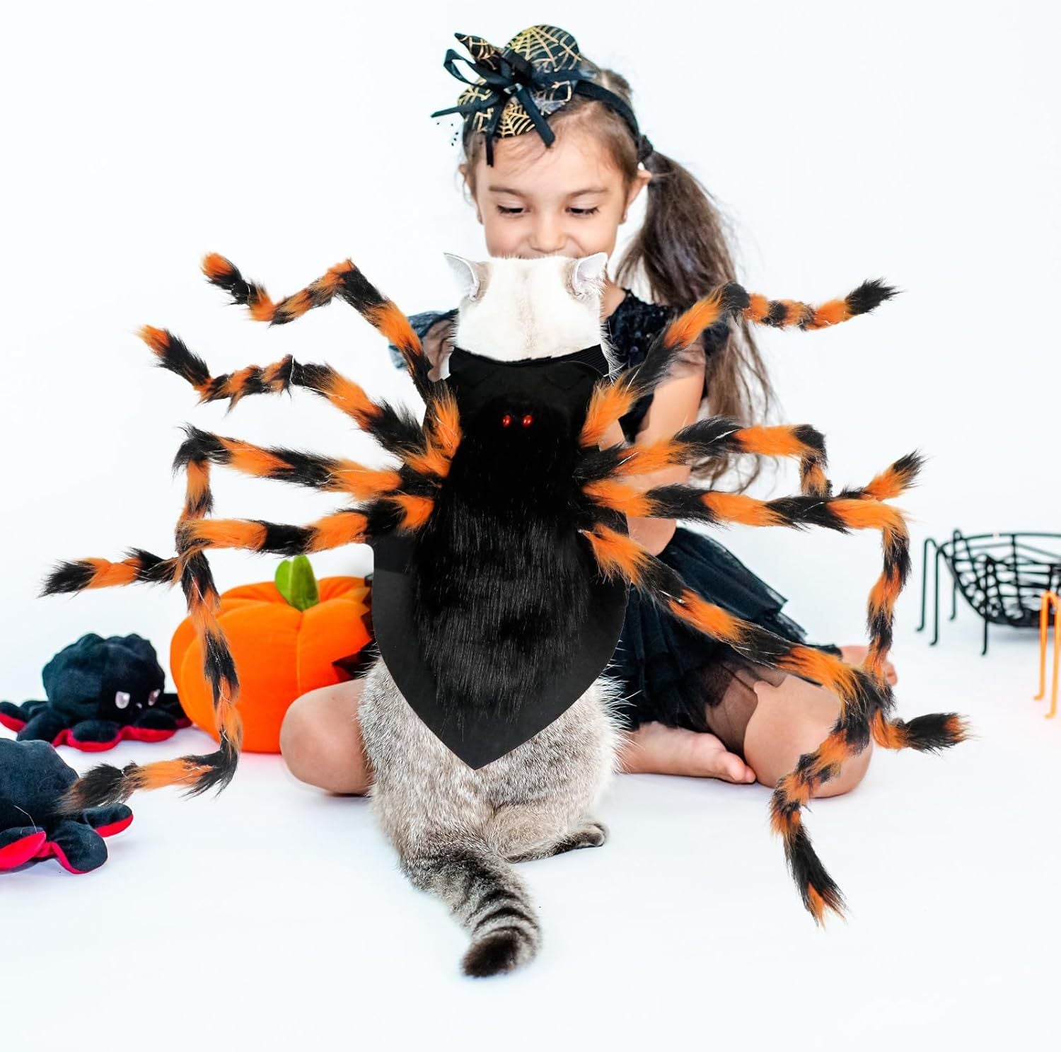 Halloween Luminescent Spider Decorative Pet Dress-up Props - Discount Halloween City