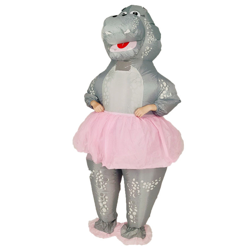 Active Horse Hippo Inflatable Clothing Halloween Funny Doll - Discount Halloween City