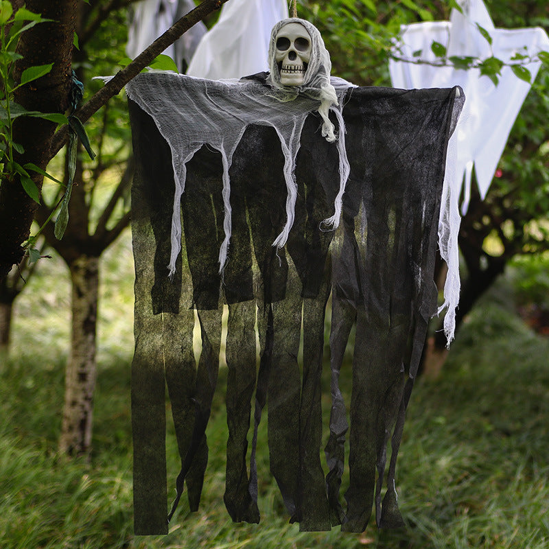 Skull Ghost Haunted House Halloween Hanging Ornament - product image 4
