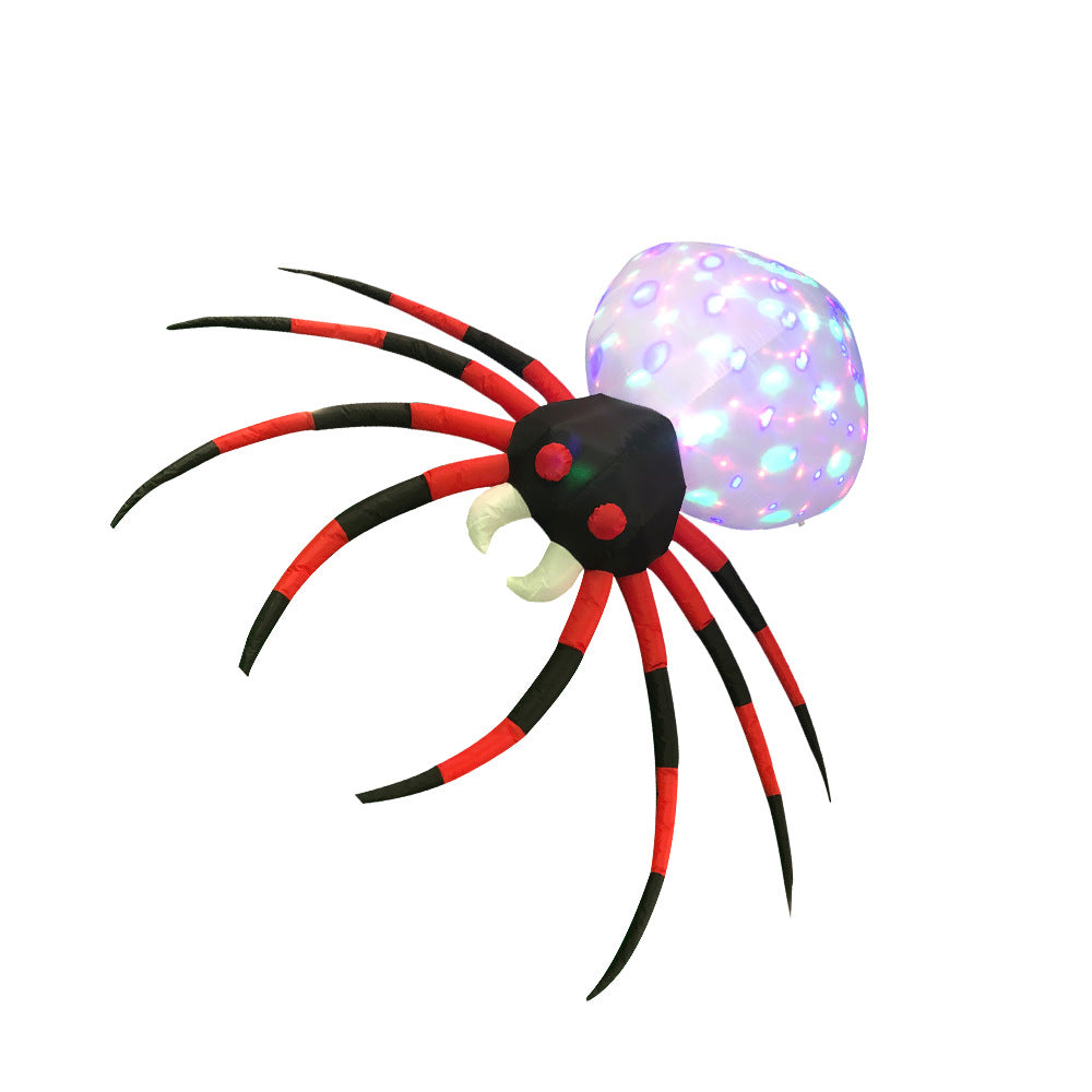 2.4m Spider Inflatable Funny Halloween Decoration - Discount Halloween City
