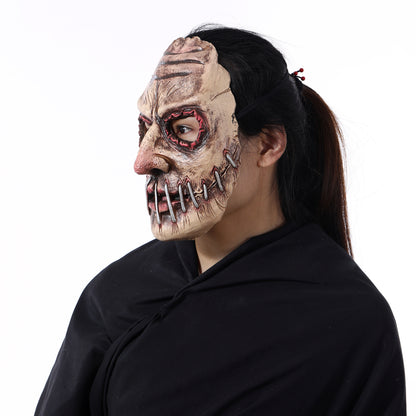 Halloween Party Big Mouth Nail Horror Mask Latex Headgear - Discount Halloween City