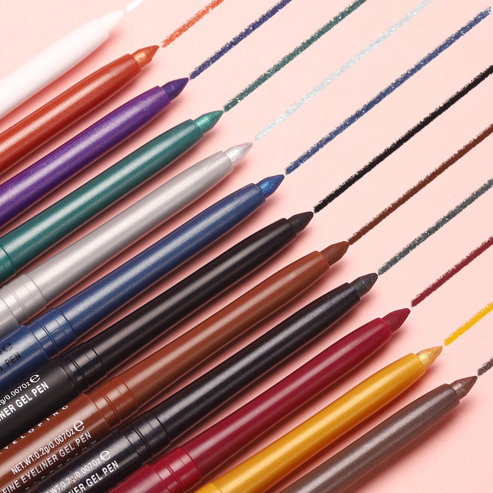Colorful Gel Glitter Eyeliner Pencils Waterproof & Smudgeproof for Party, Halloween - Discount Halloween City