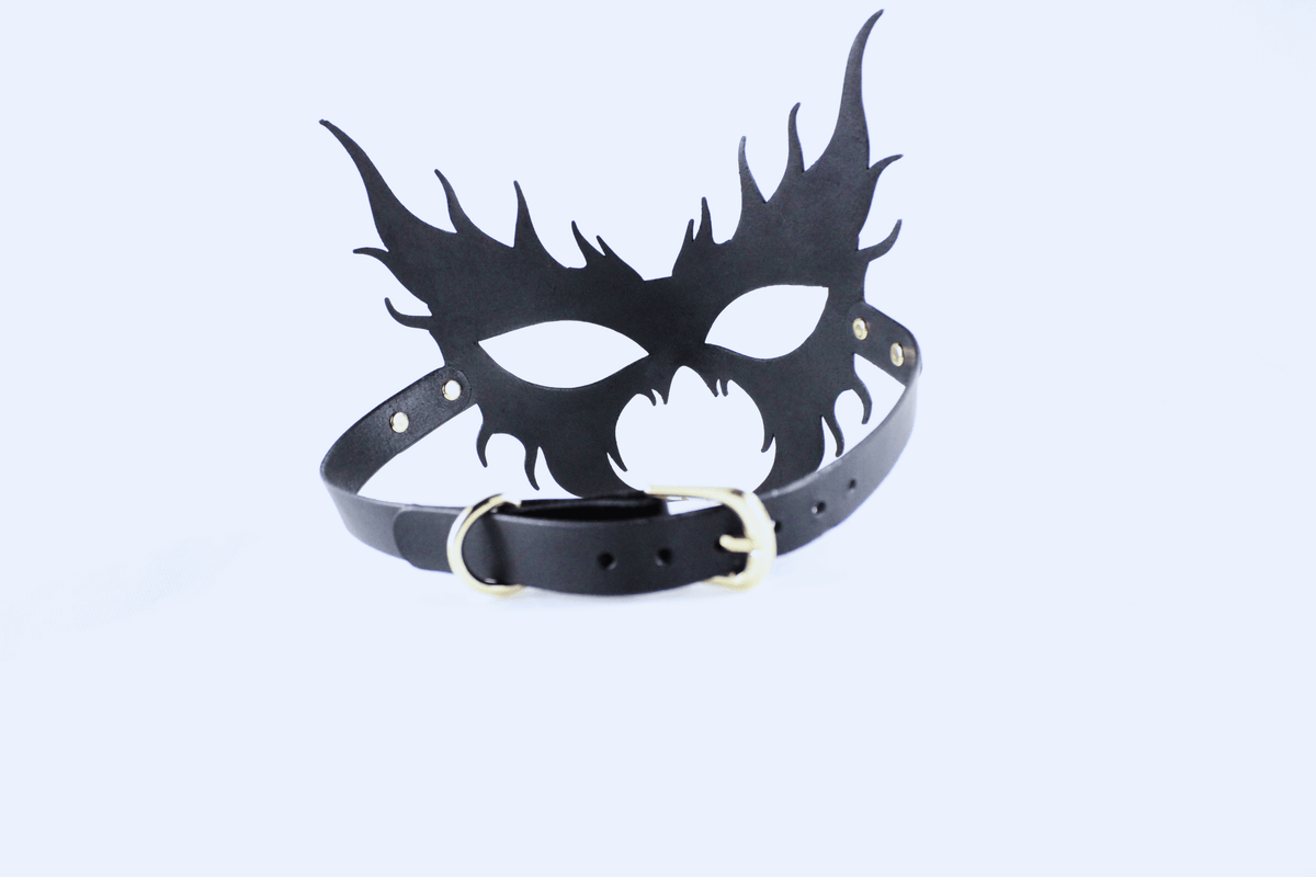 BDSM Mask – Gothic Flame Venetian Bondage Masquerade
