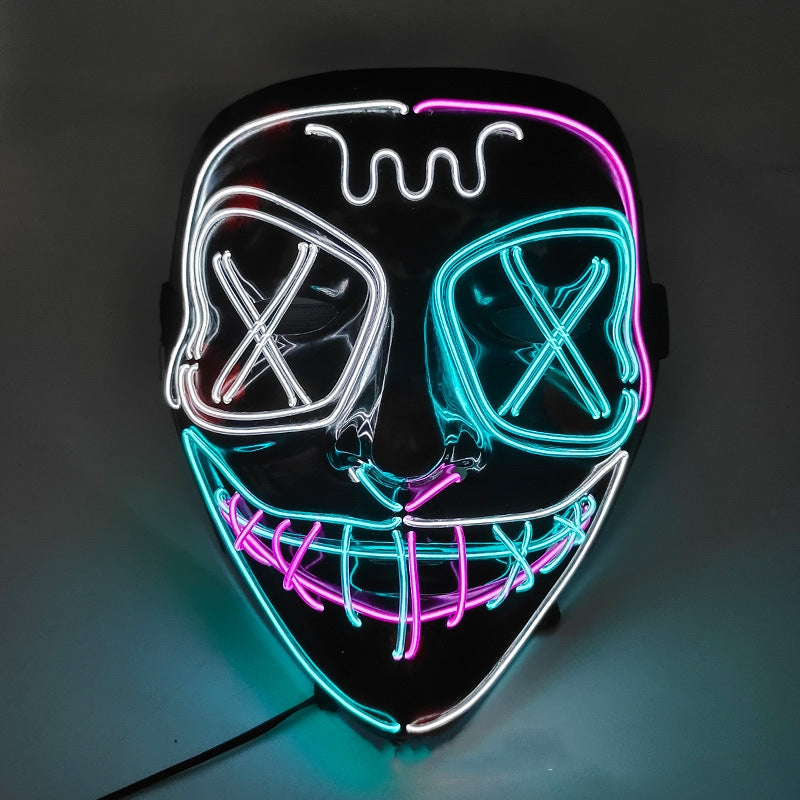 Halloween EL Horror Full Face Glow Mask - Discount Halloween City