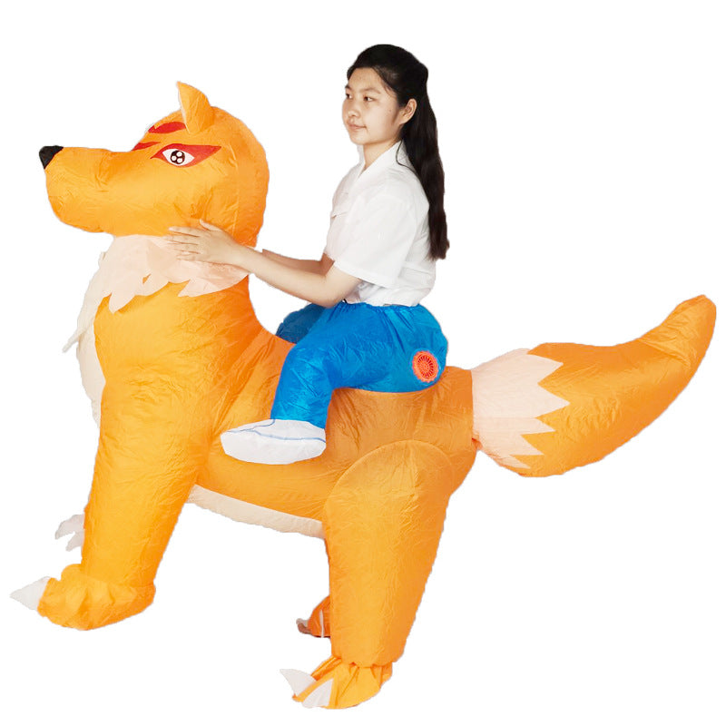 Active Horse Hippo Inflatable Clothing Halloween Funny Doll - Discount Halloween City