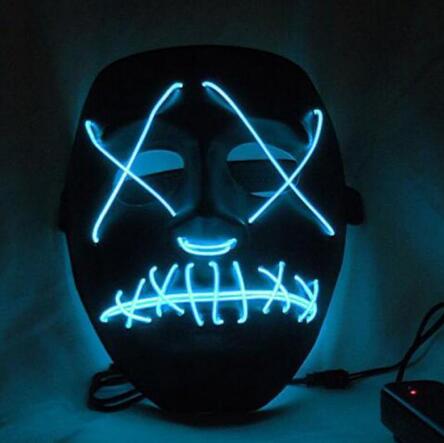 Halloween Led Glowing Full Face Mask - Discount Halloween City
