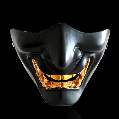 Halloween Prajna Mask Half Face Resin Horror Tactics - Discount Halloween City