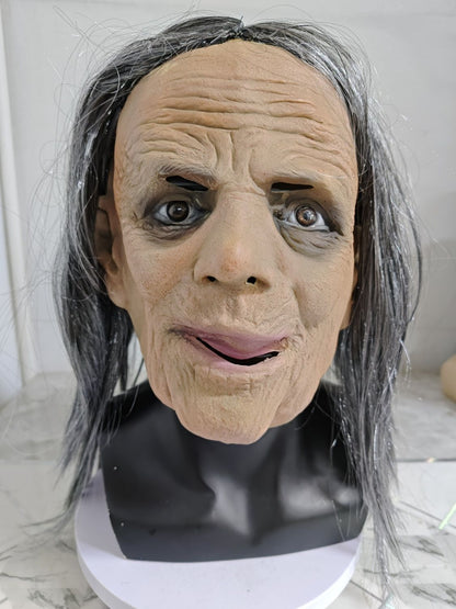 Halloween Granny Mask Latex Headset | Masks - Accessories