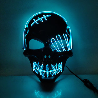 Scar One-eyed Pirate Mask Bloody Horror Cold Light Halloween - Discount Halloween City