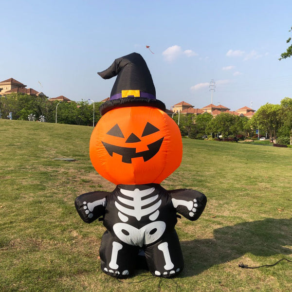 Pumpkin Head Spooky Decoration