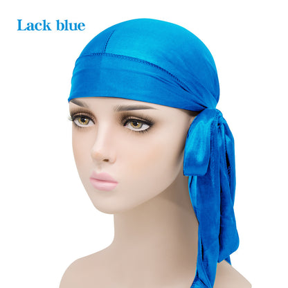Unisex Satin Long Tail Headwrap Stretchy Pirate Hat and Hip - Discount Halloween City