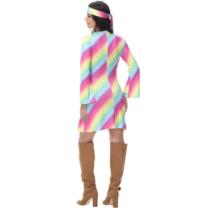 Music Festival Party Retro Disco Halloween Costume - Costumes
