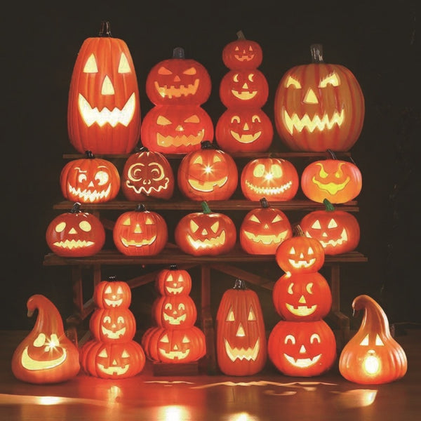 Halloween Pumpkin Lamp Prop Decorations Hollow Out Luminous - Discount Halloween City
