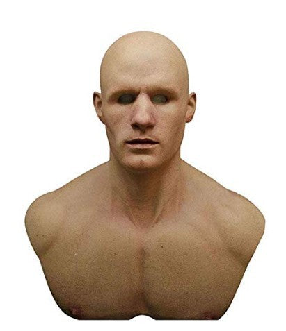 Old White Mask Bald Old Latex Headgear Halloween Cosplay - Discount Halloween City