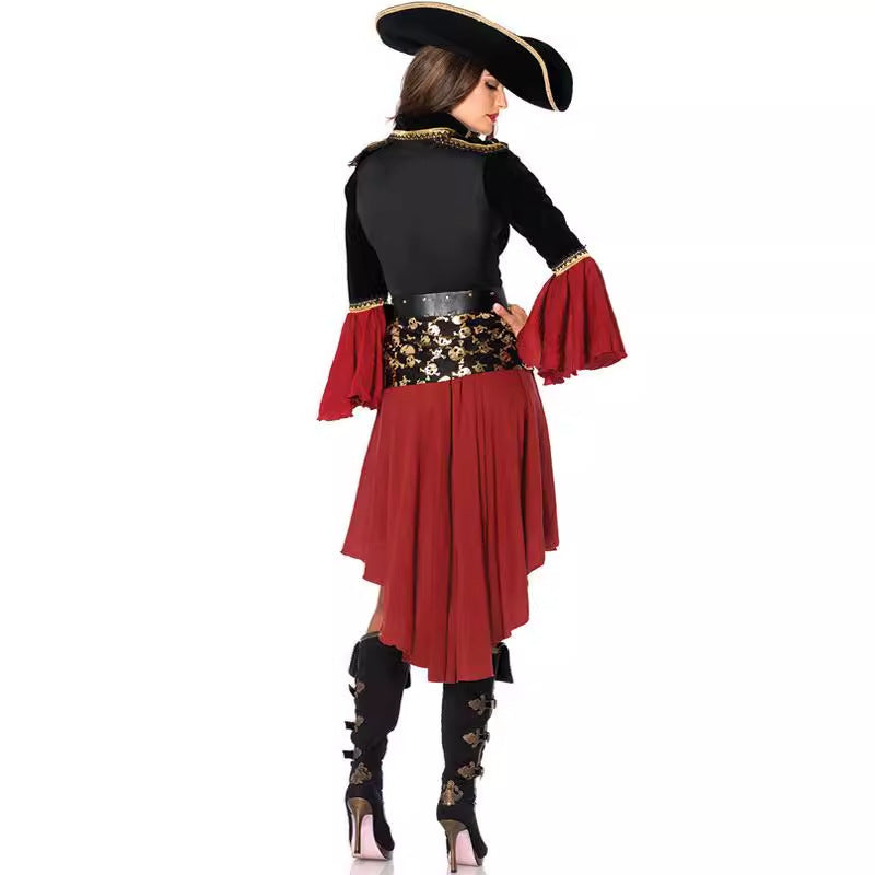 Plus-size Women's Pirate Costume for Halloween European and - Discount Halloween City