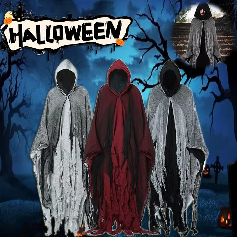 Unisex Halloween Ghost Dementors Costume Gothic Horror | Props & Weapons | Indoor Decorations - Costumes