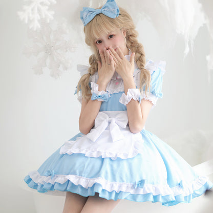 Halloween COS Plus Size Maid Costume Removable Sleeve | Plus Size Costumes | Indoor Decorations - Decorations
