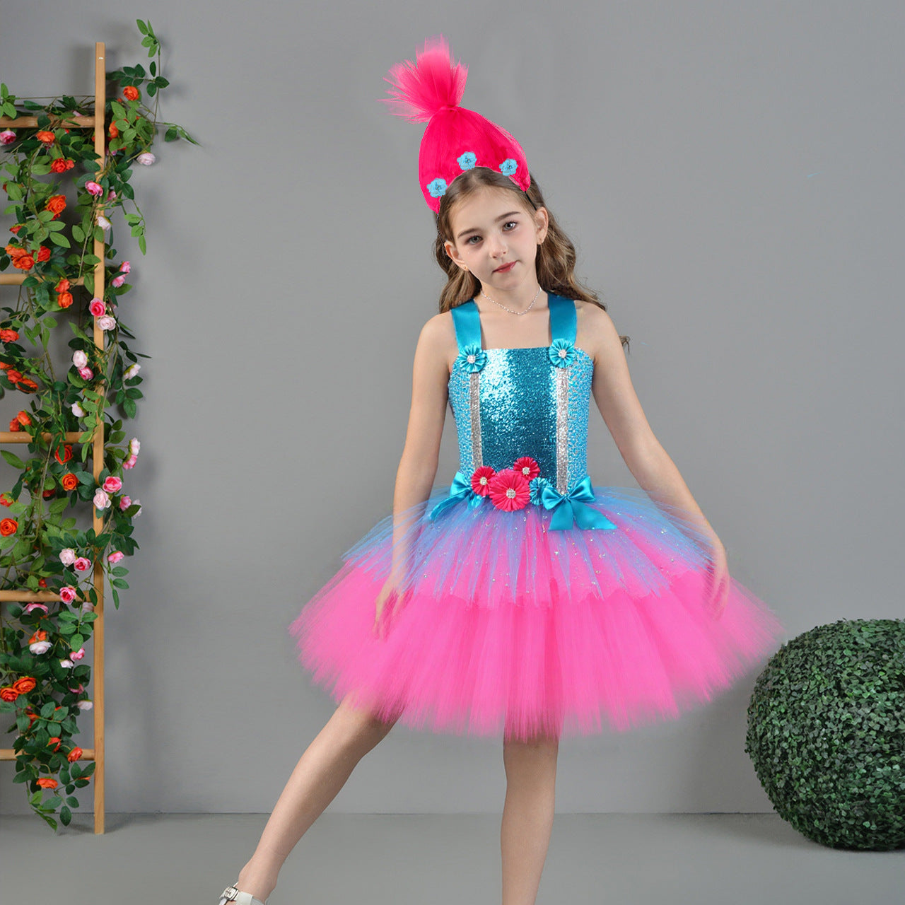 Girls' Halloween Trolls Anime Dress Costume - Discount Halloween City
