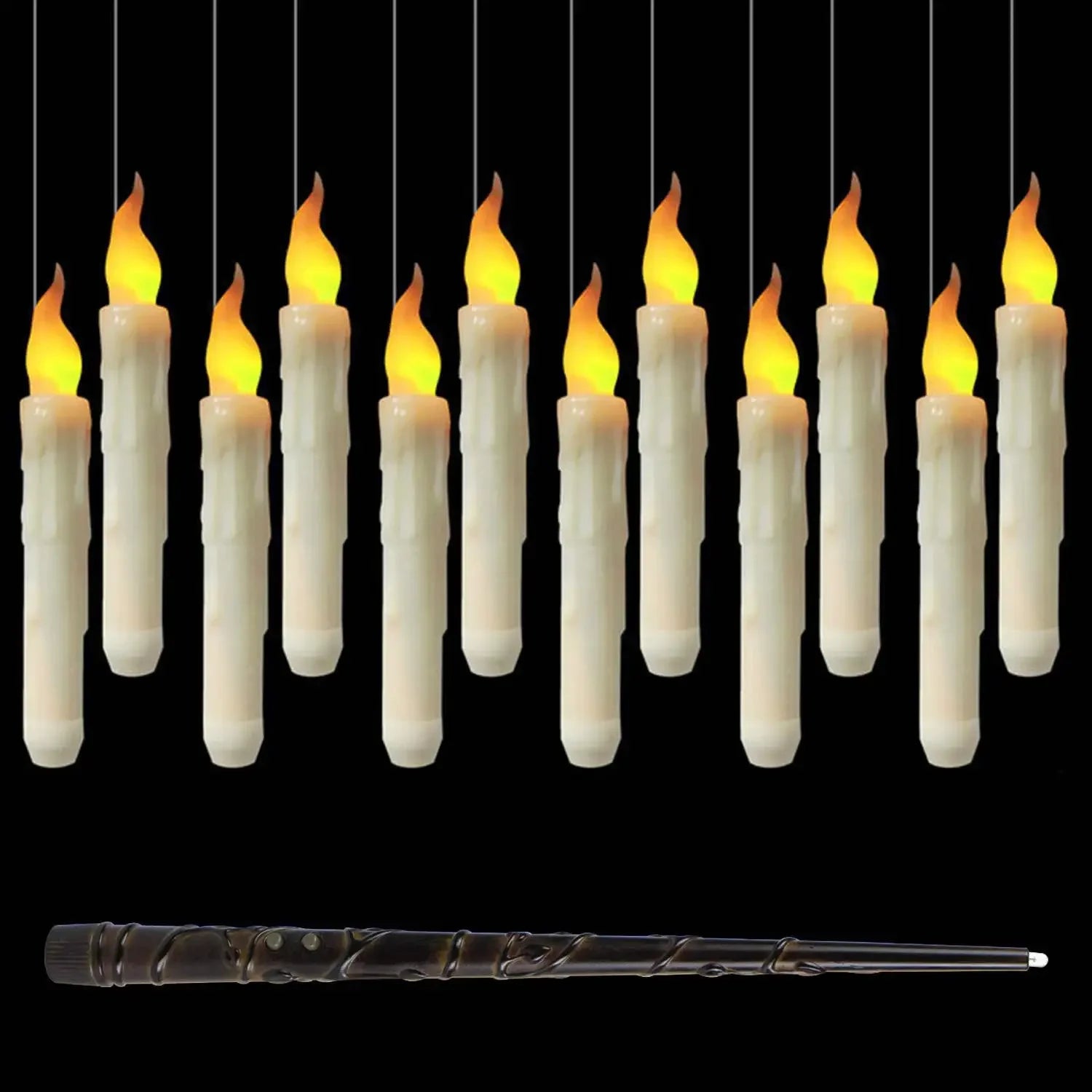 12pc Floating LED Candles Decoration Magic Wand - alternate view 4