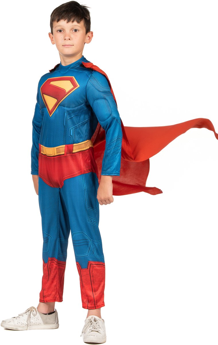 Superman Deluxe Kids' Superhero Costume - Ages 7-8