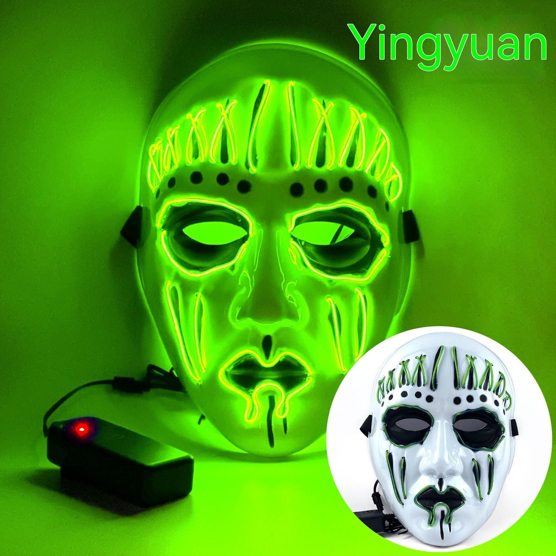 EL Cold Light Mask for Halloween Performance - Discount Halloween City