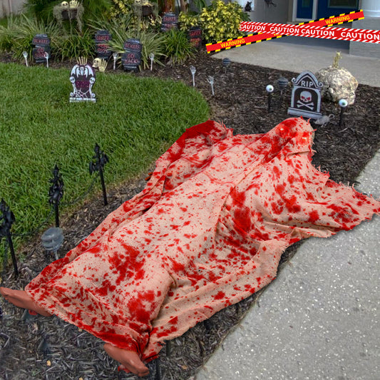 Halloween Horror Voice-activated Corpse Blood Cloth Glowing | Props & Weapons - Accessories