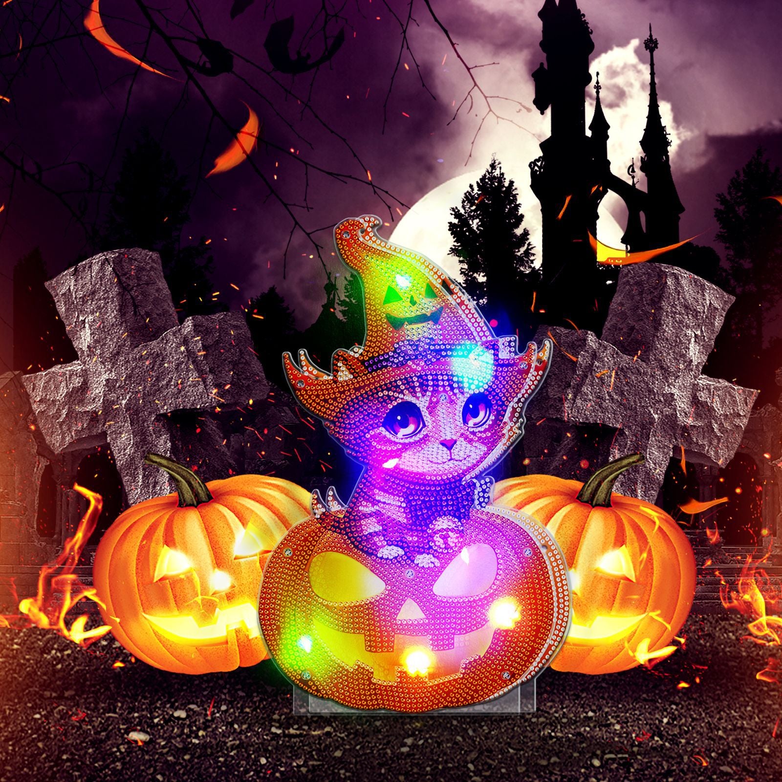 DIY Decoration Lamp Pumpkin Head