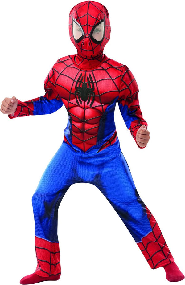 Kids Spider-Man Deluxe Costume - Marvel - Ages 7-8